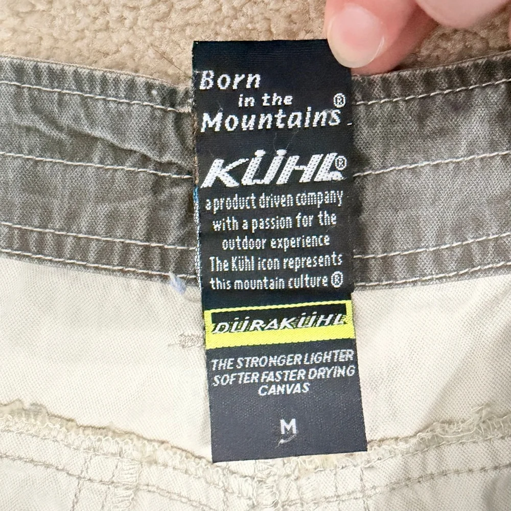 KÜHL Khaki Canvas Cargo Shorts Men's Medium